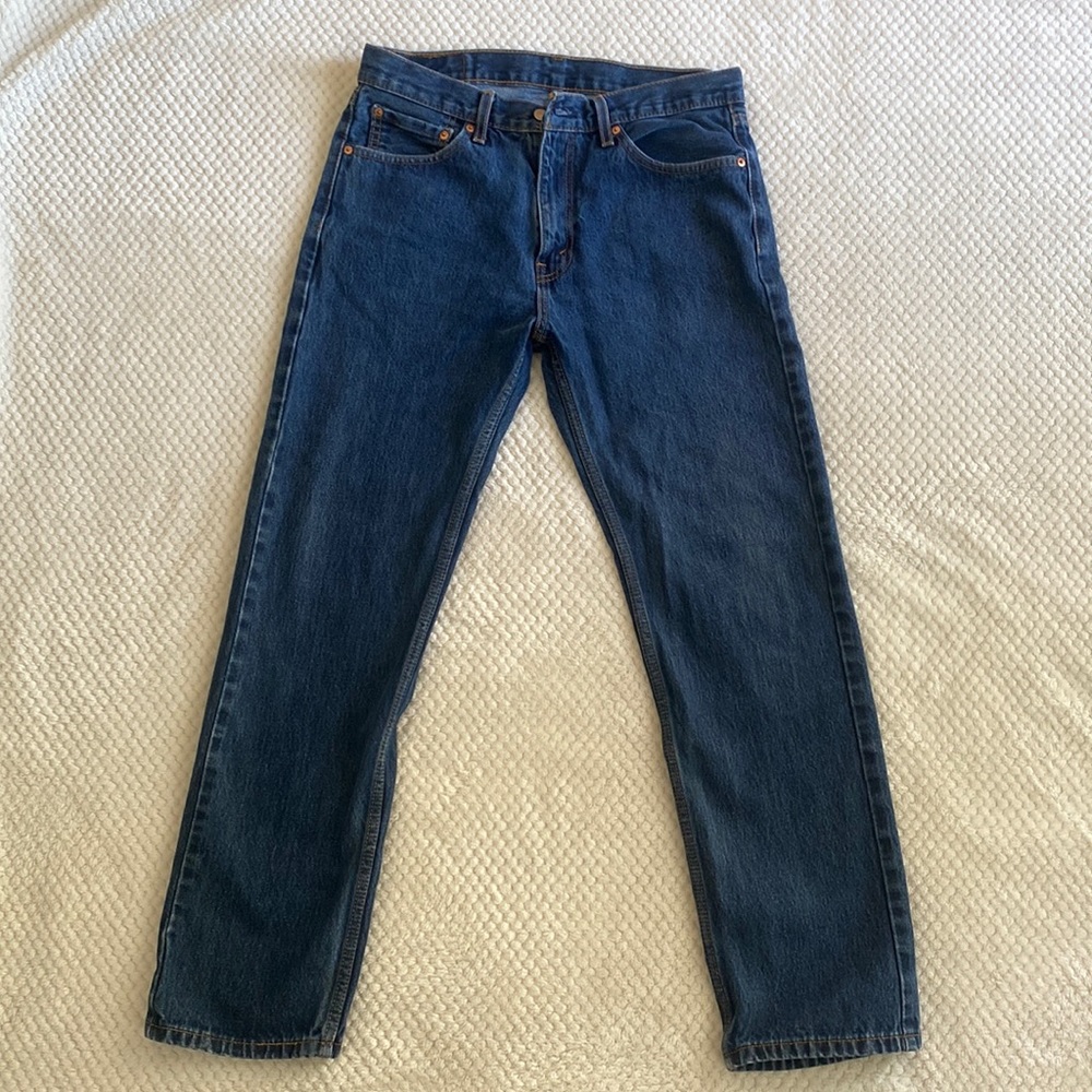 505 Levi Men’s Jeans, Medium Dark Wash